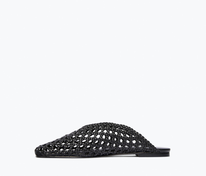 ETTA WOVEN ANKLE LACE-UP FLAT 9