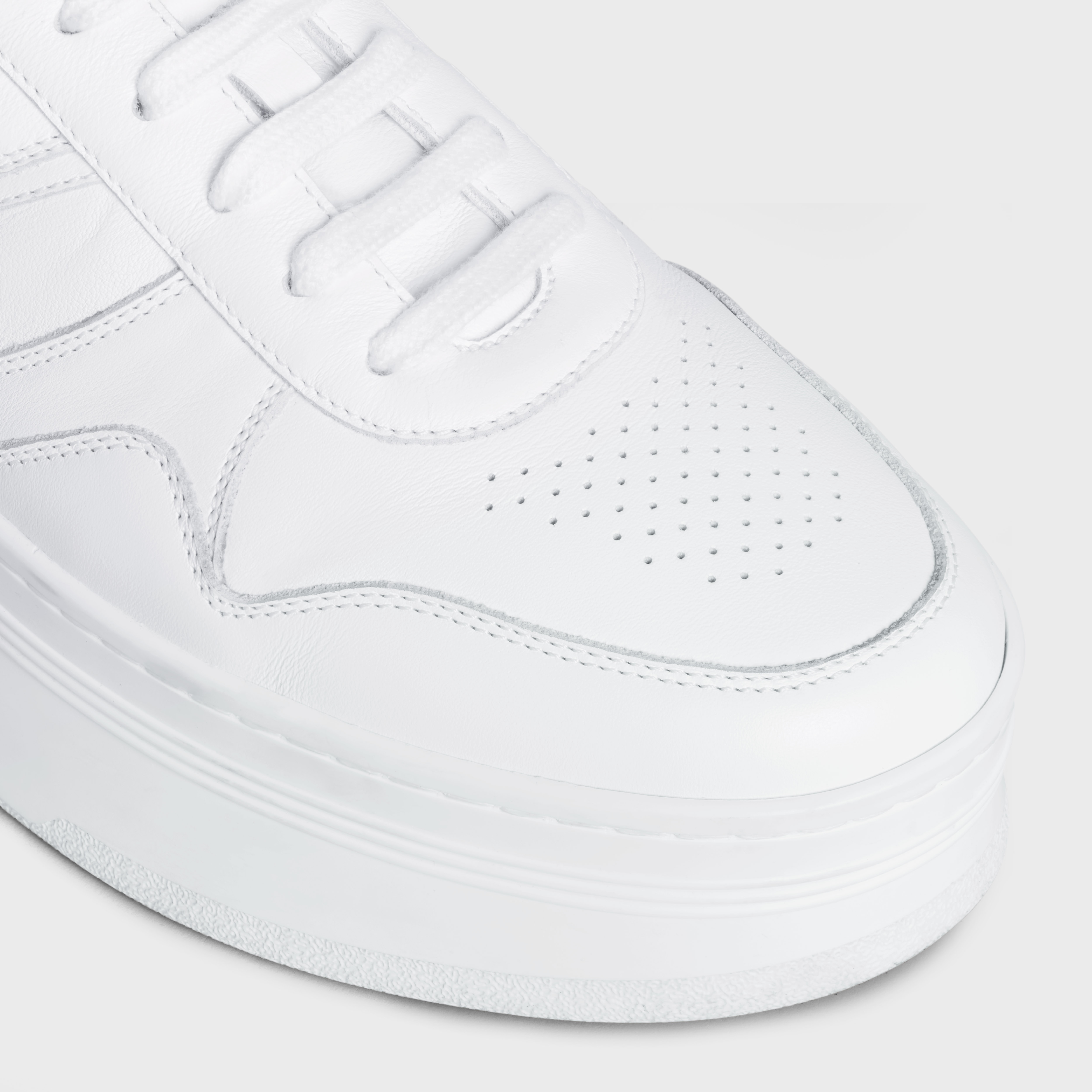 CELINE BLOCK SNEAKERS WITH WEDGE OUTSOLE in CALFSKIN