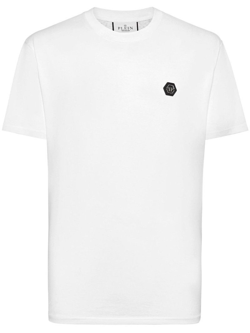 crystal-embellished cotton T-shirt 1