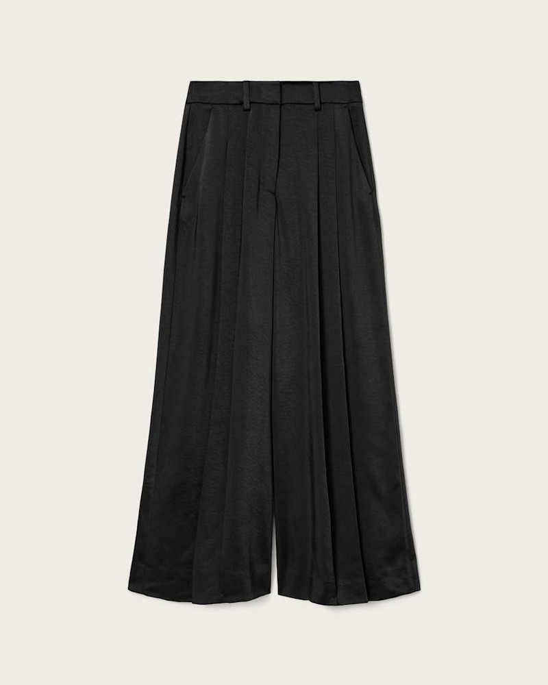 POPPY SATIN STRAIGHT LEG PANTS 1