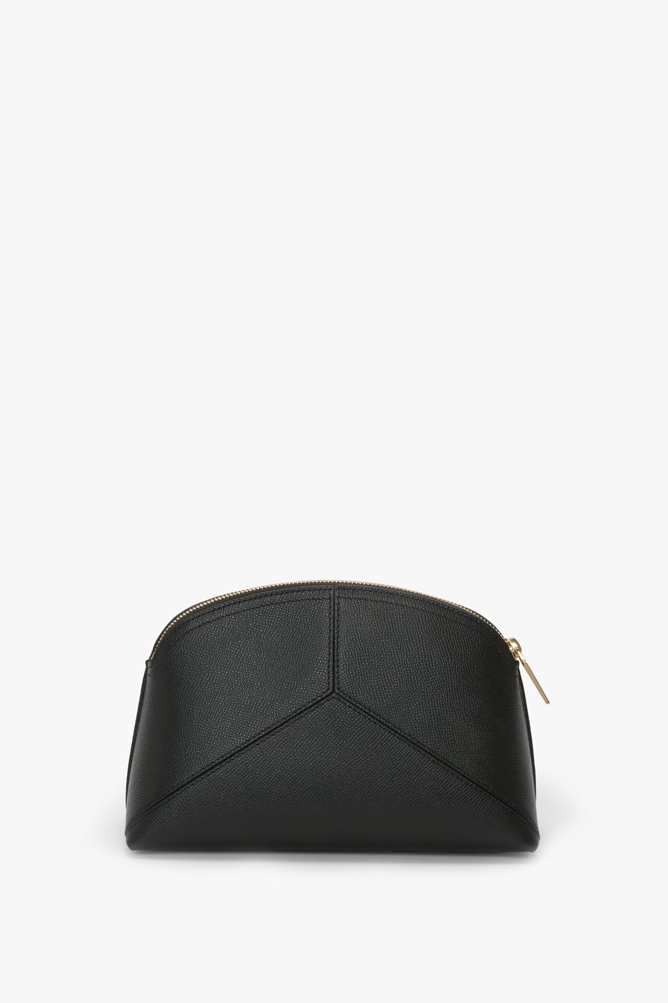 Victoria Large Travel Pouch In Black Grained Leather - 5