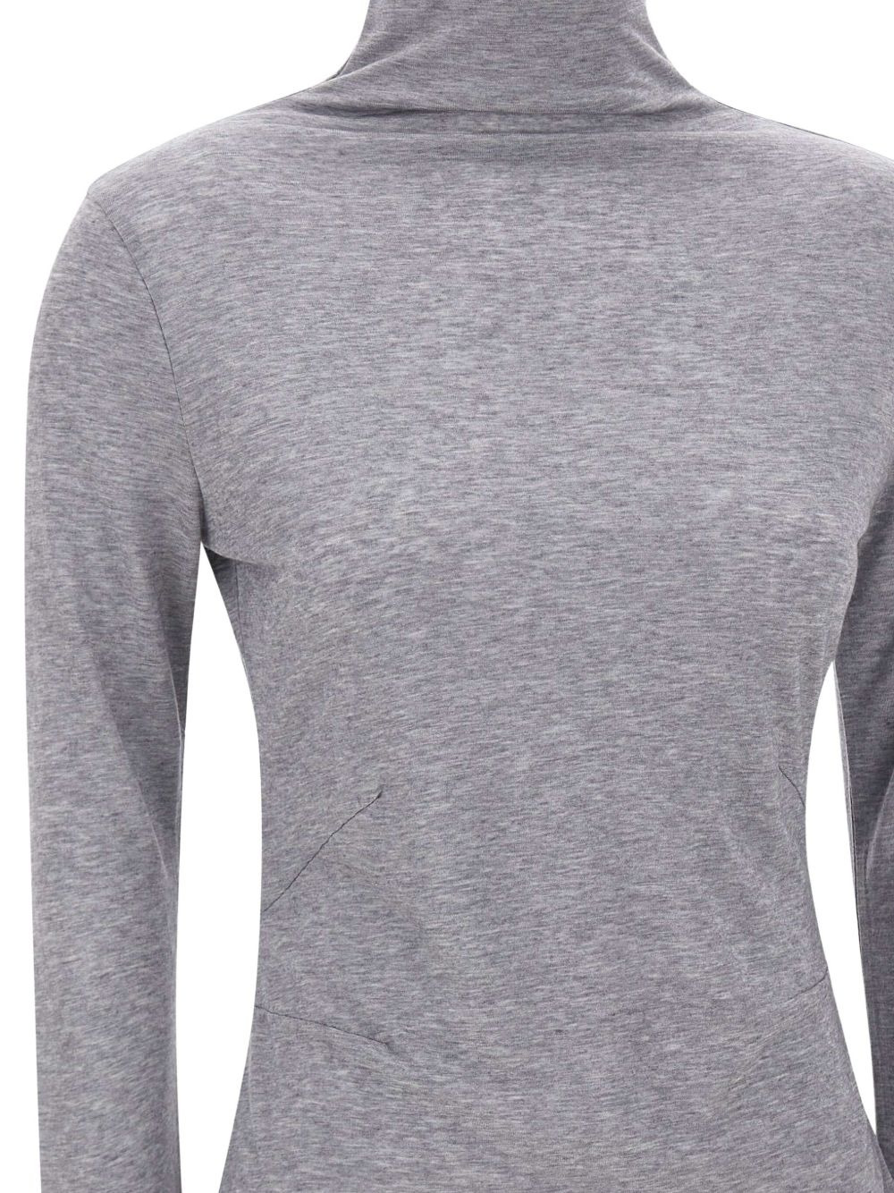 high-neck long-sleeve top - 4