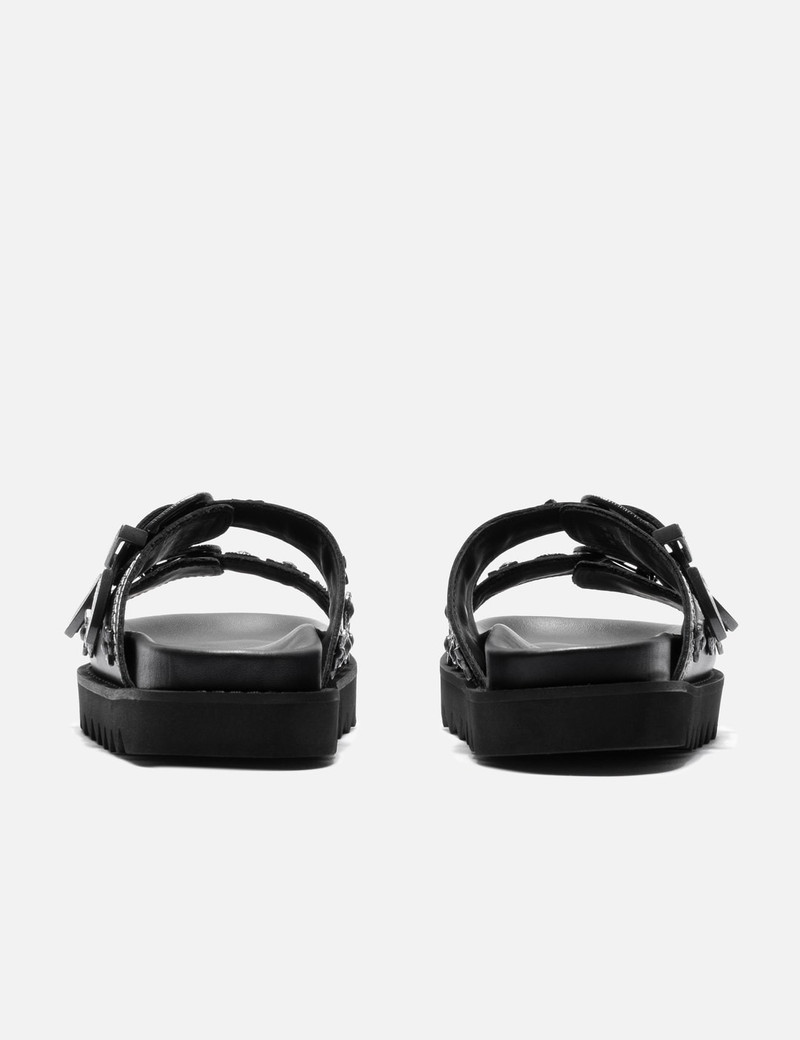 BLACK BUCKLE SANDALS 3