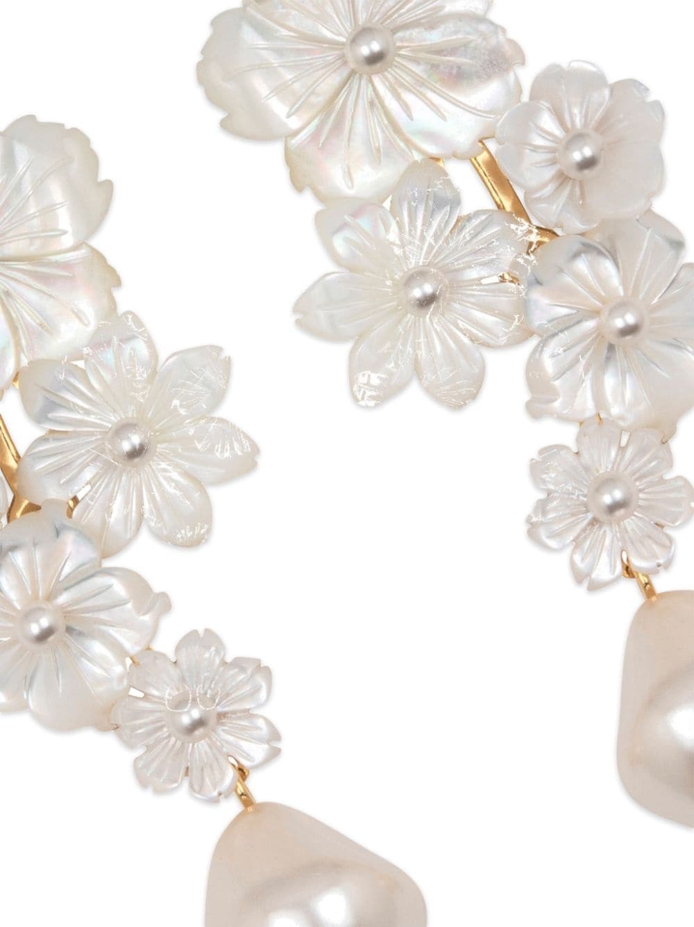 Makenzie floral drop earrings - 2