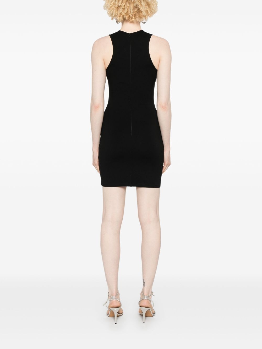crystal-embellished mini dress - 4