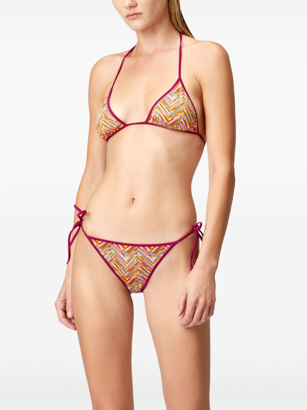 zigzag-print bikini set - 3
