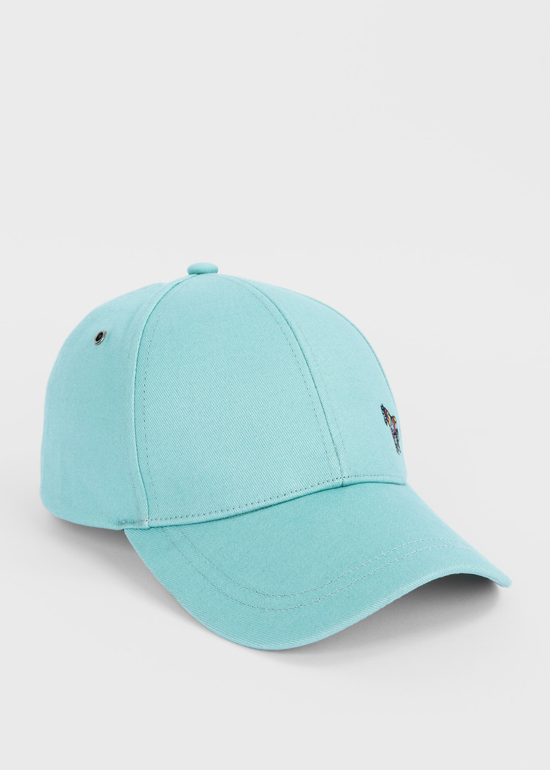 Paul Smith Women's Pale Teal Zebra Logo Baseball Cap outlook