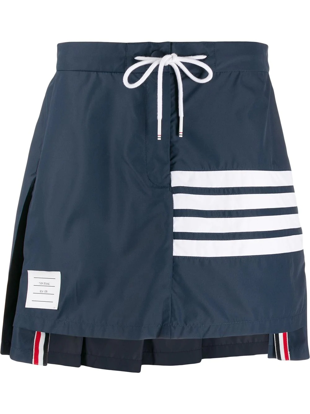 flyweight tech pleated 4-Bar miniskirt - 1