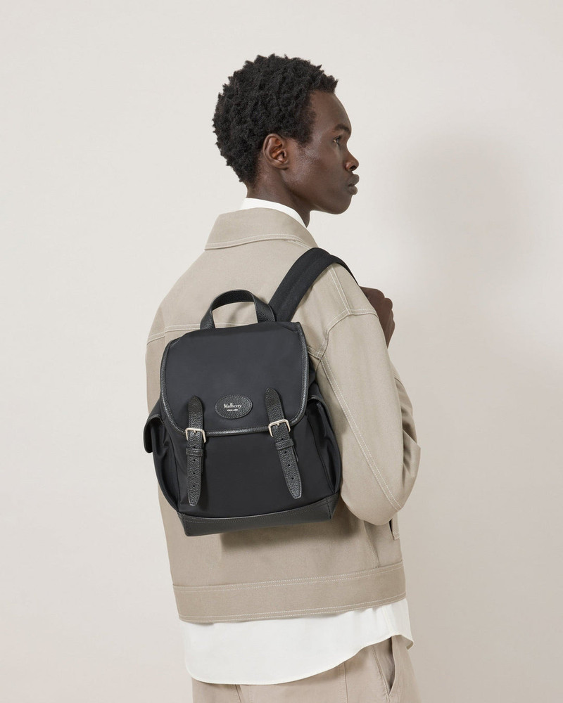 Mulberry Mini Heritage Nylon Backpack Black Nylon outlook