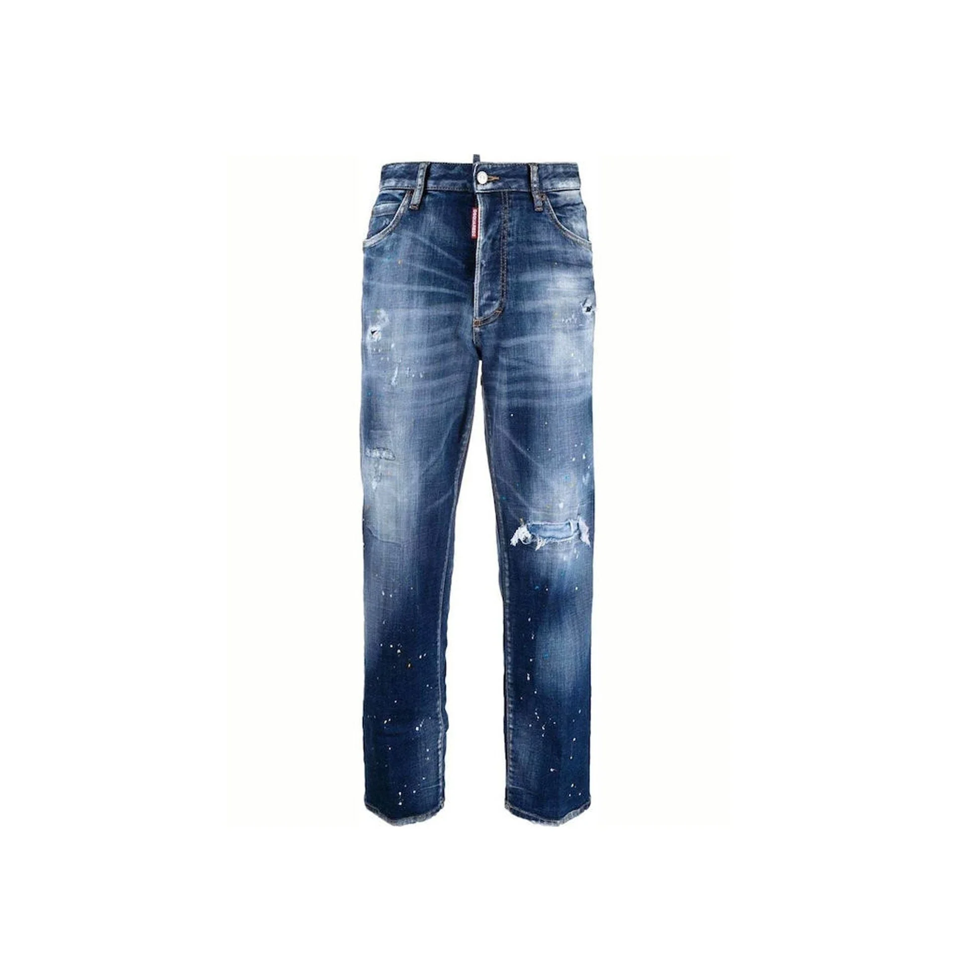 Dsquared Boston Denim Jeans Blue Cotton Elastane - 1