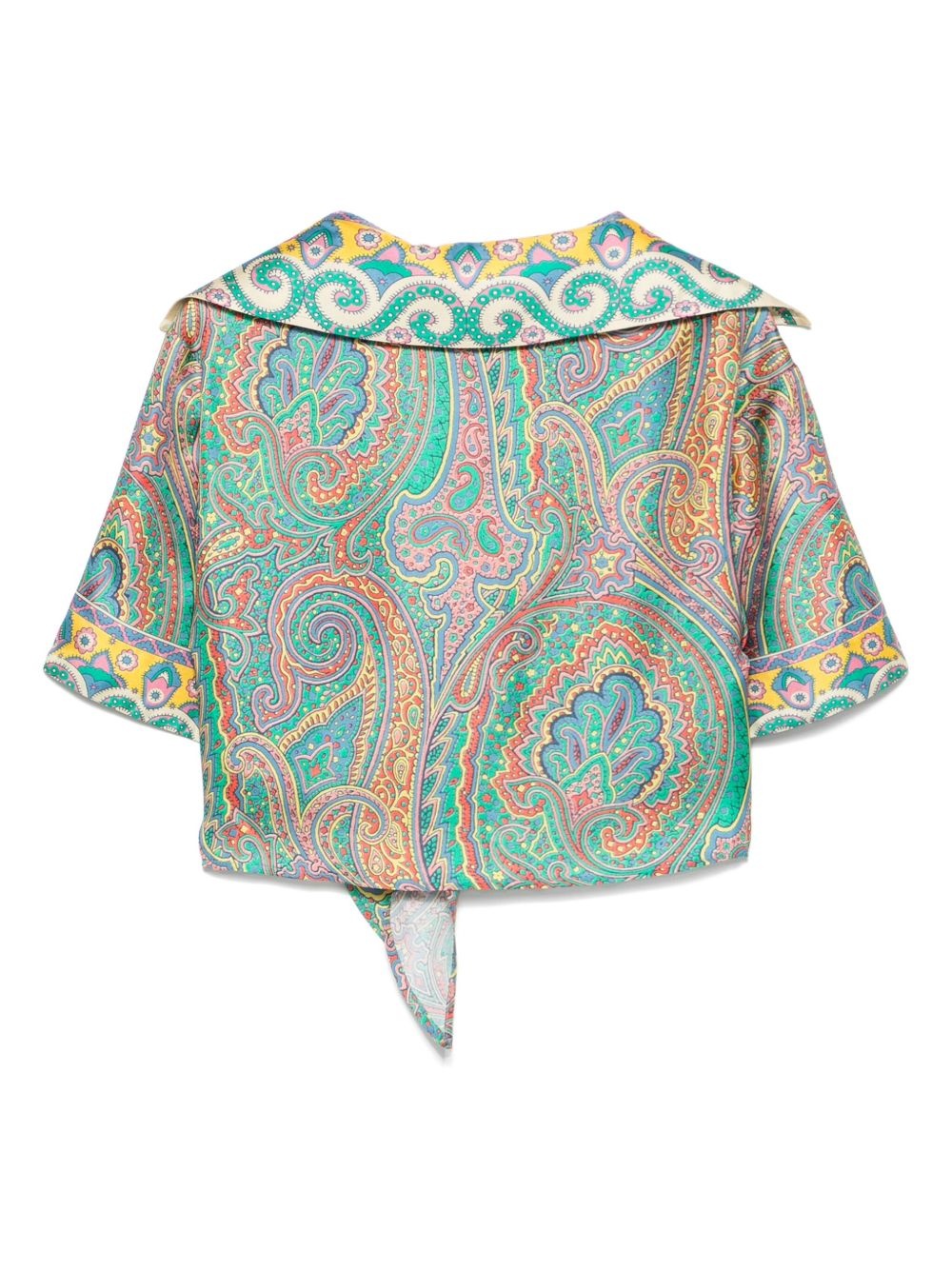 paisley-print beach cover up - 2