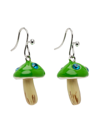 Marni SSENSE Exclusive Green Mushroom Earrings outlook