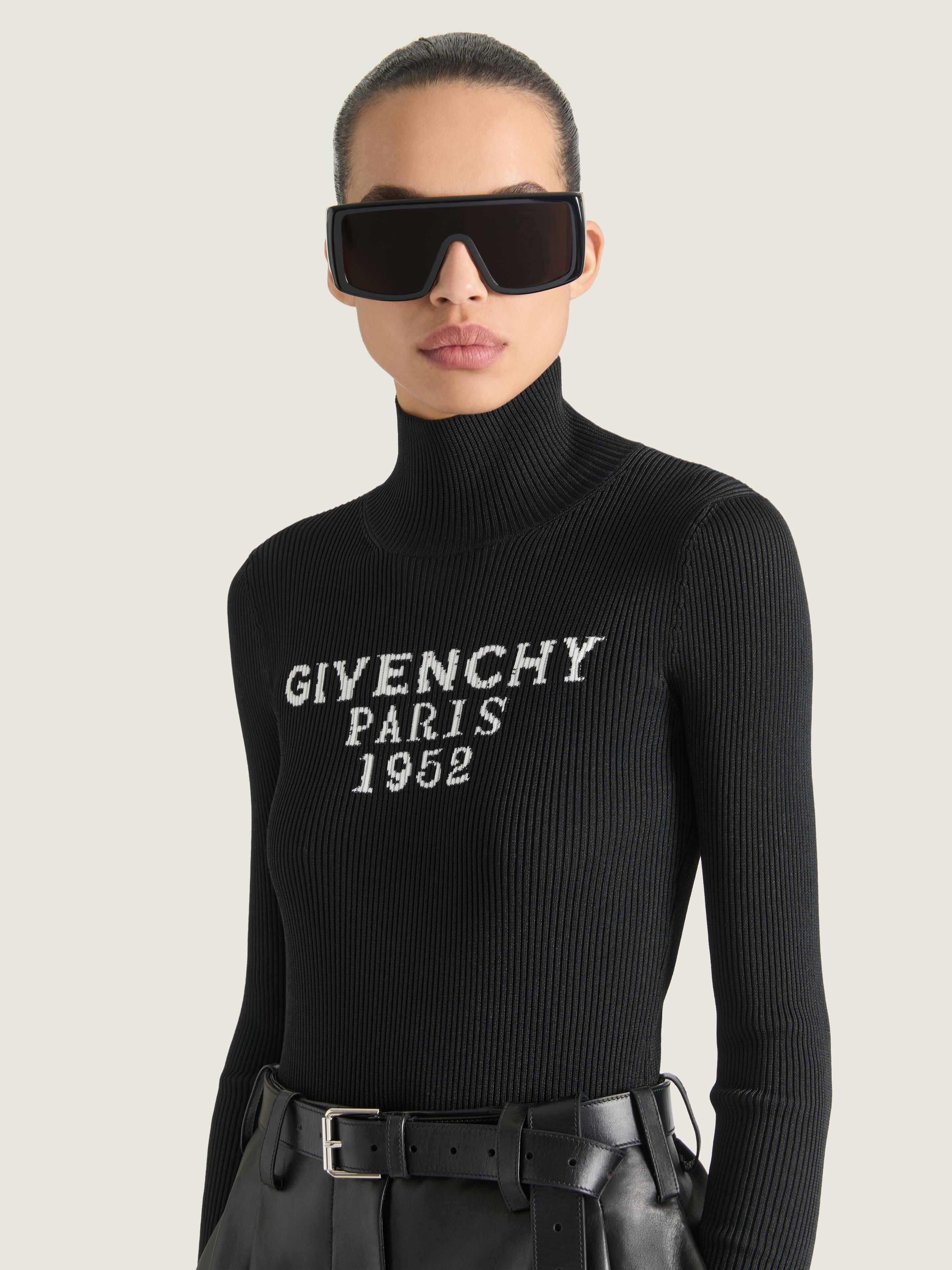 BODY IN FINE RIB WITH GIVENCHY SIGNATURE - 4
