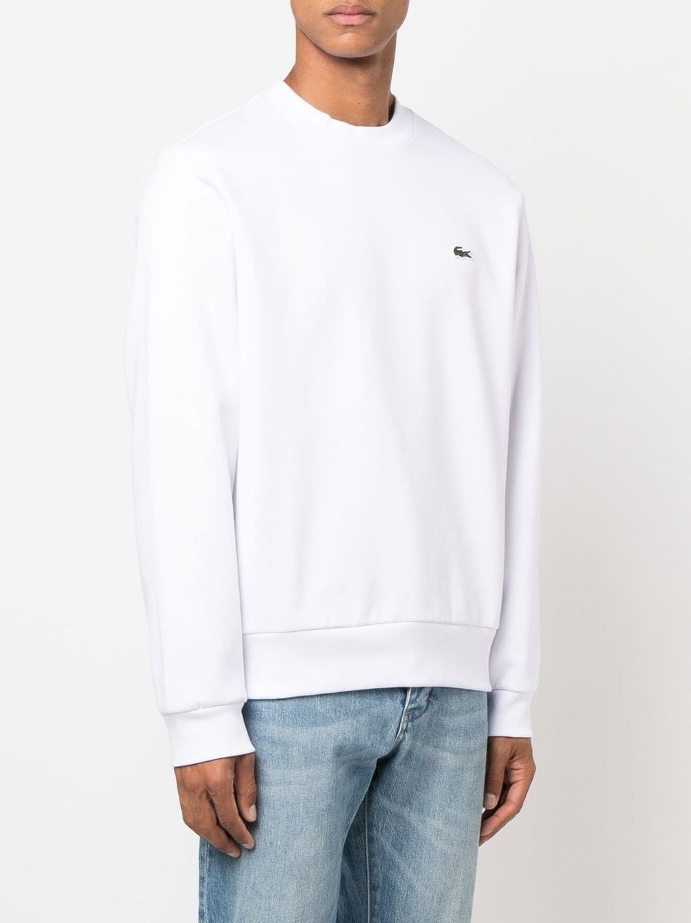 logo-embroidered crew neck jumper - 3