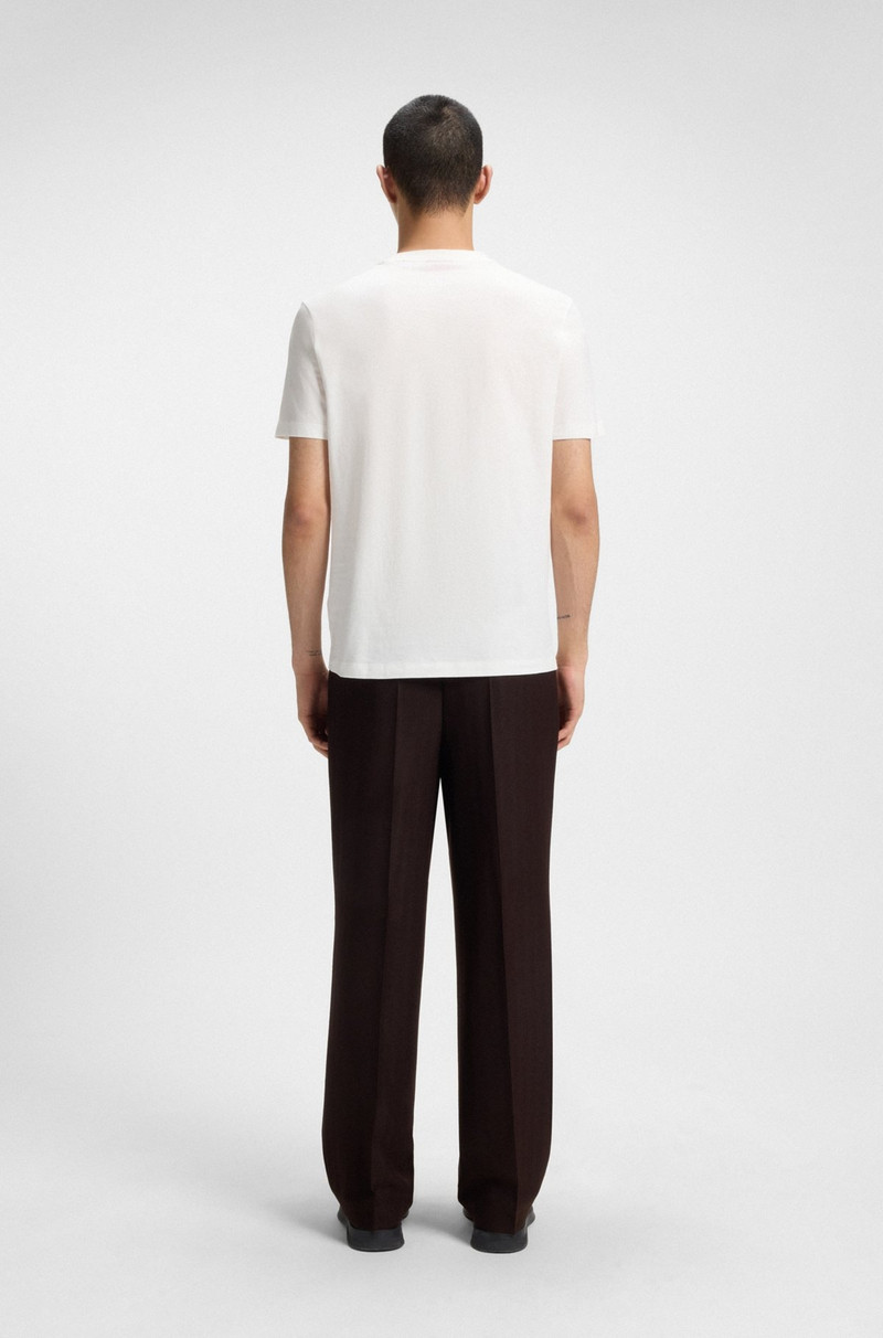 COTTON-JERSEY T-SHIRT WITH HERRINGBONE LOGO 5