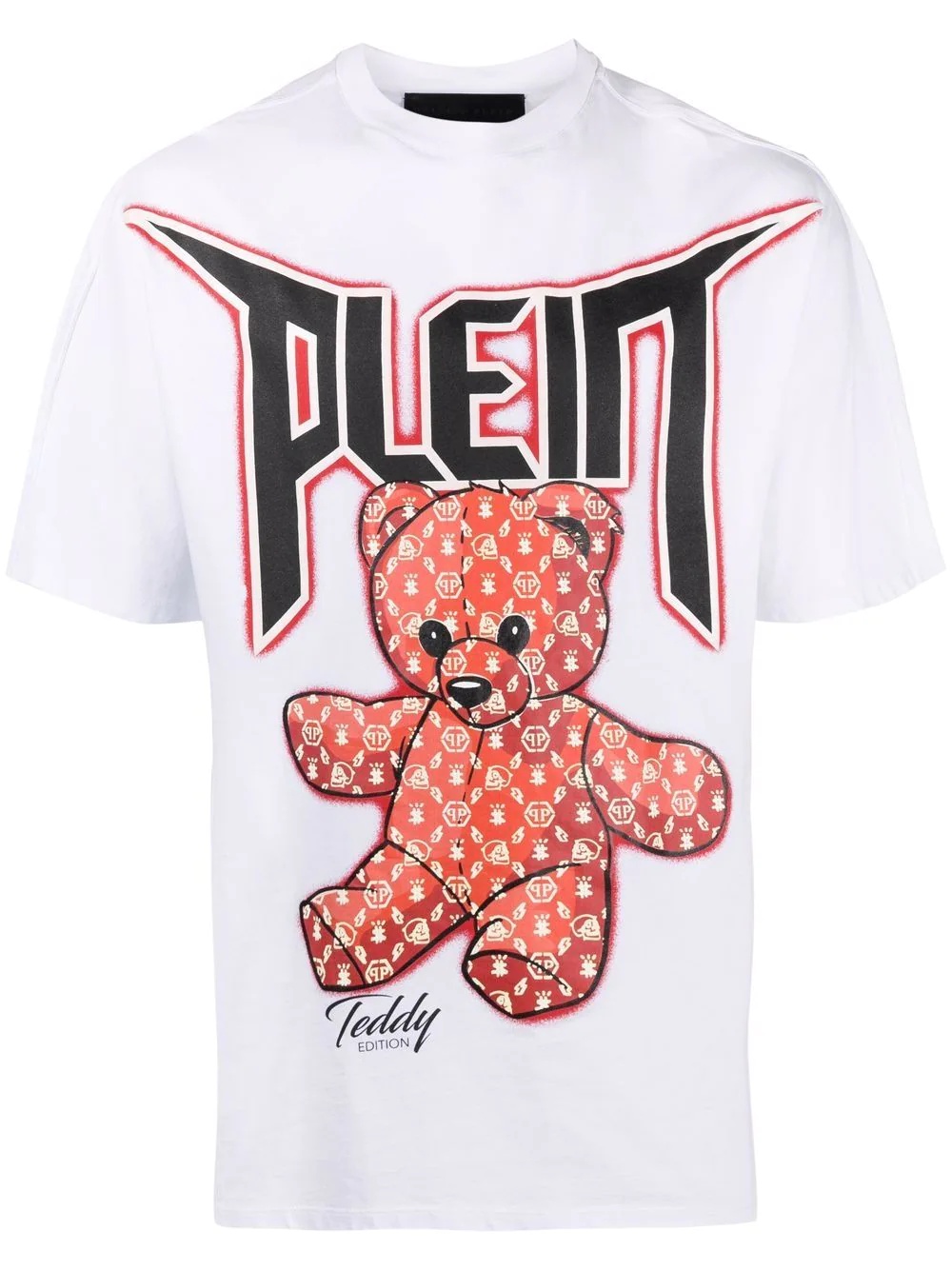 teddy bear-print T-shirt - 1