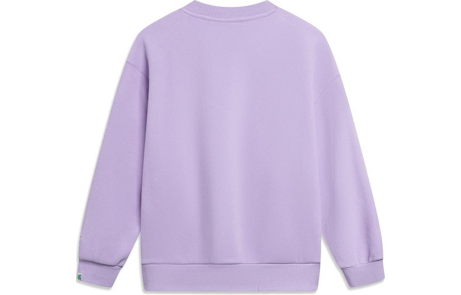 (WMNS) Li-Ning x Disney Monster University Warm Fleece Sweatershirt 'Lavender' AWDT812-1 - 2