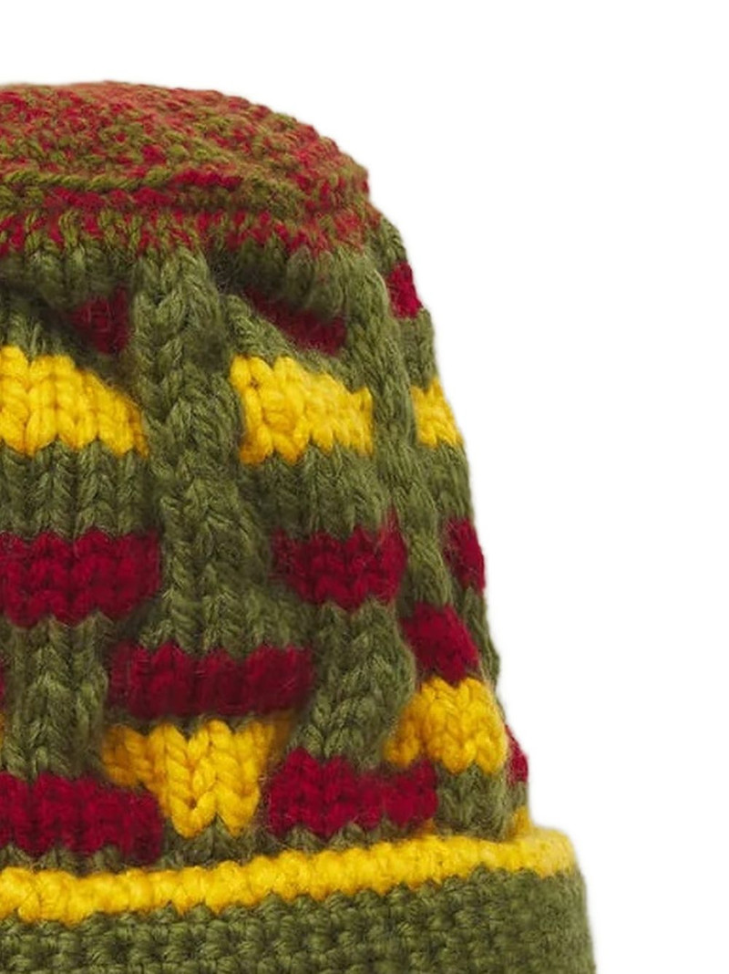 NICHOLAS DALEY Roots patterned beanie hat outlook