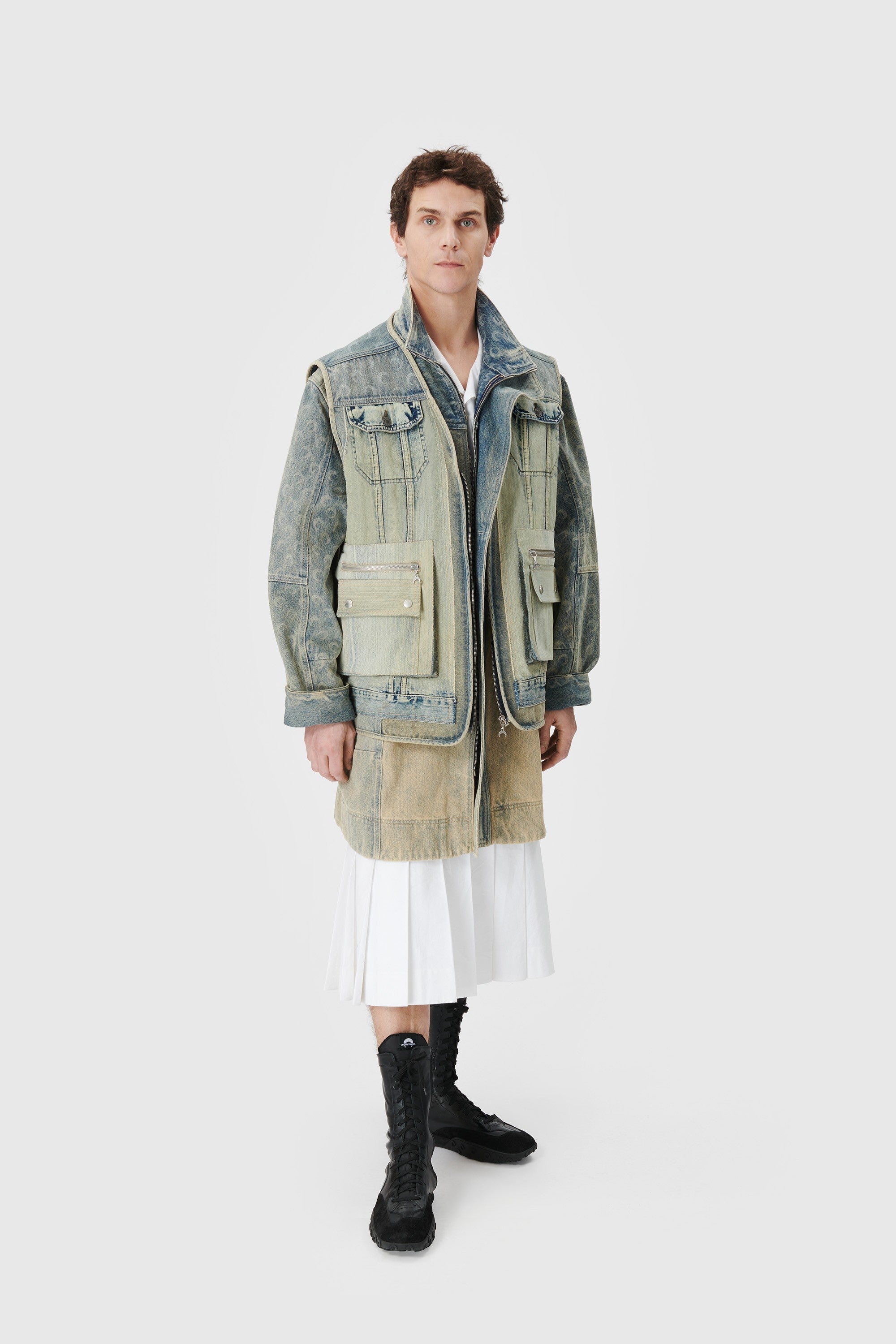 Regenerated Denim Vest - 2