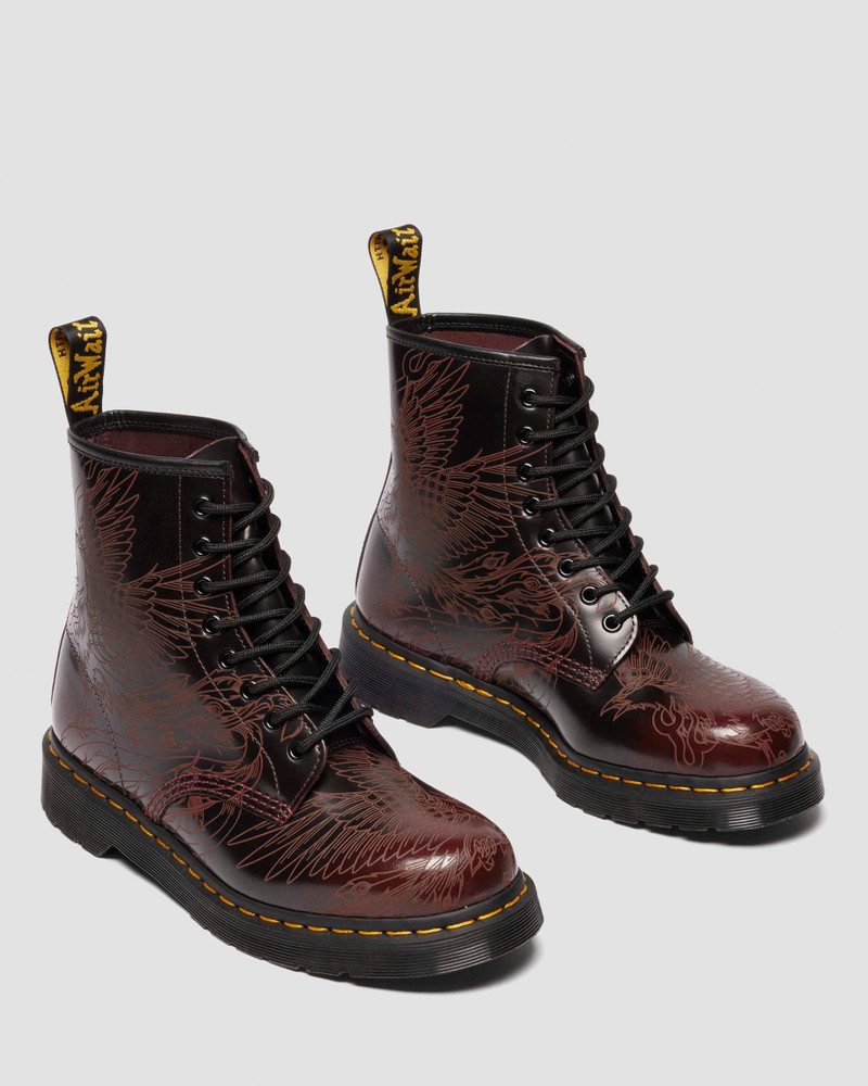 1460 PHOENIX Arcadia Rub Off Leather Boots 8