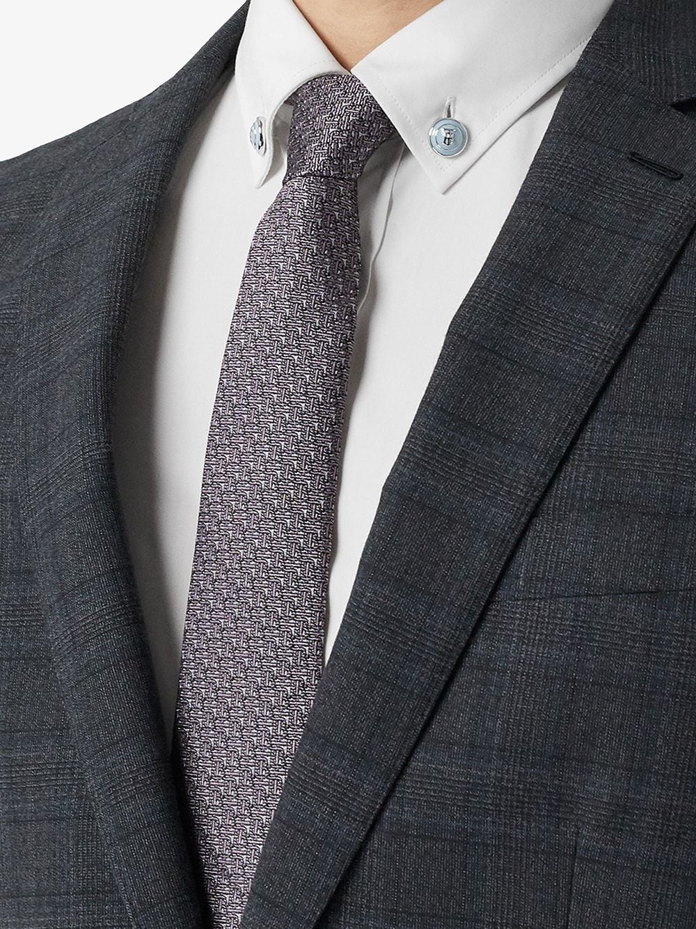 English Fit checked suit - 6