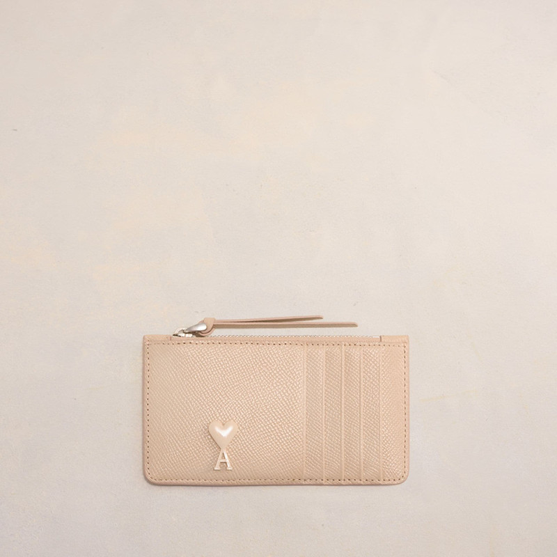 AMI Paris Ami De Coeur Zipped Card Holder outlook