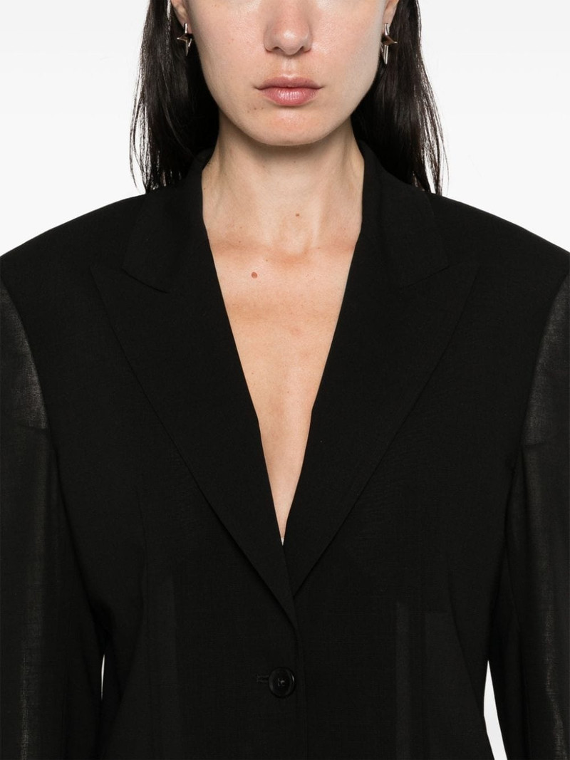 wool single-breasted blazer 5
