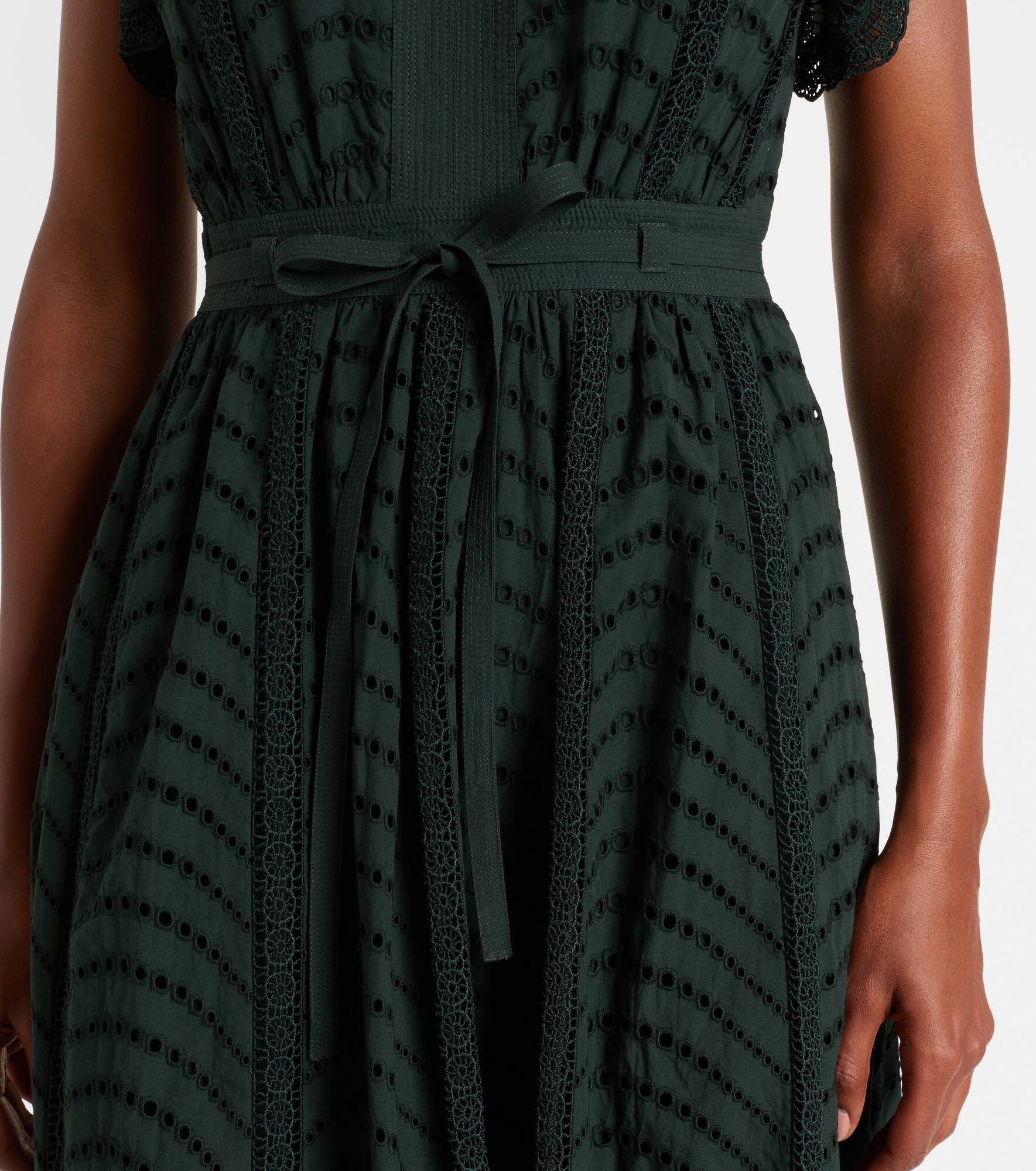 Olga broderie anglaise cotton midi dress - 5
