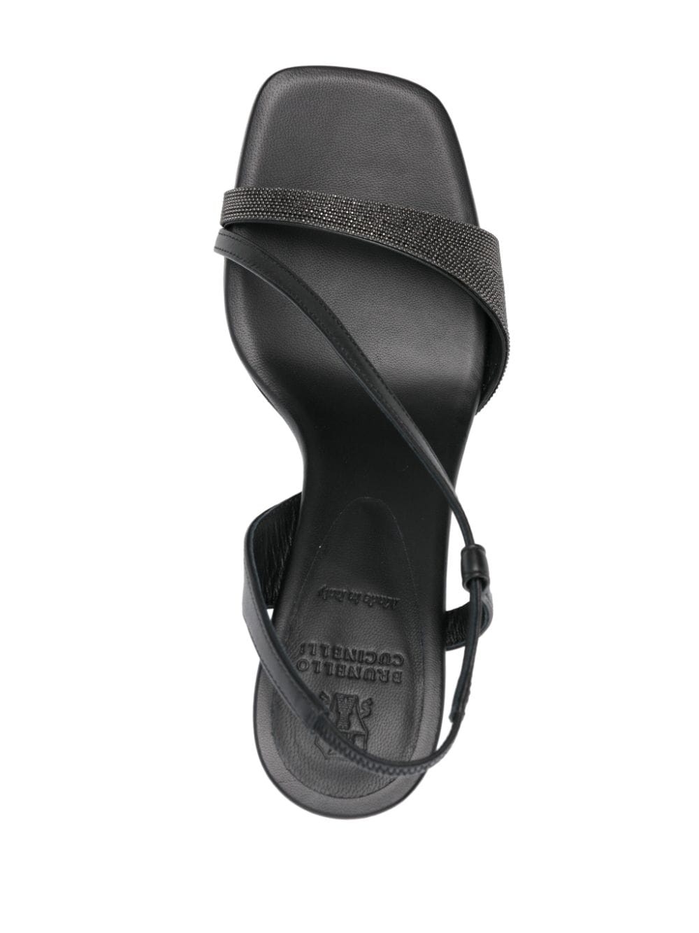 95mm Monili-chain leather sandals - 4