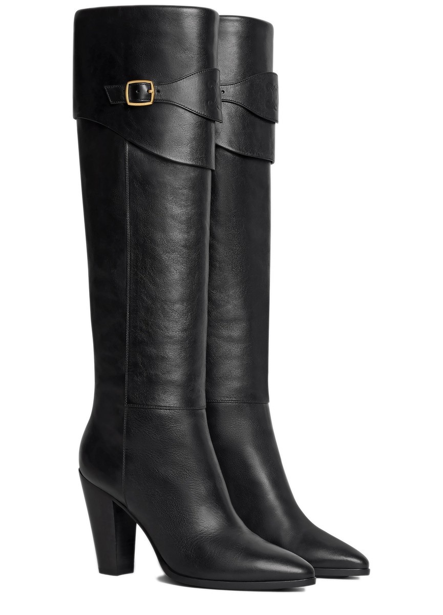 Riding boot with Triomphe Celine wiltern in calfskin - 2