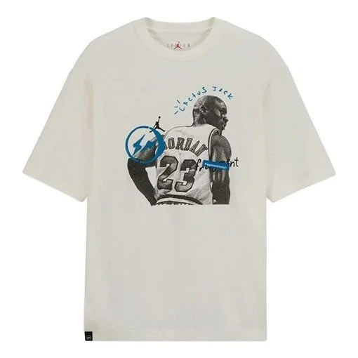 Air Jordan x Travis Scott x Fragment Design T-Shirt 'White' DJ0619-133 - 1