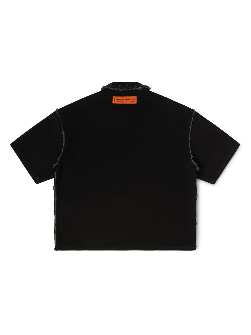 Rebuilt Denim Ss Zip Shirt 6