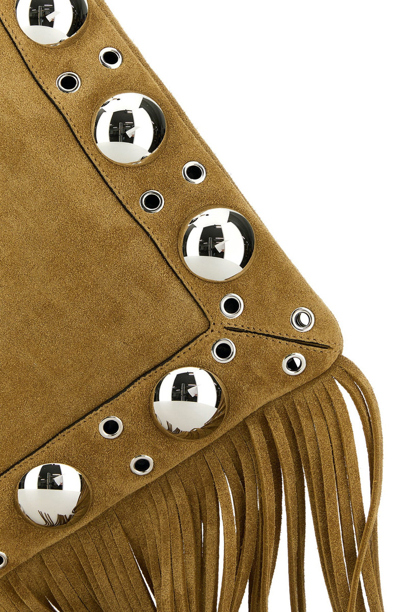 Beige suede Nellcôte crossbody bag 4