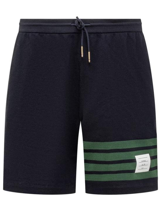 4 BAR STRIPE PIQUE WEAVE SHORTS - 1