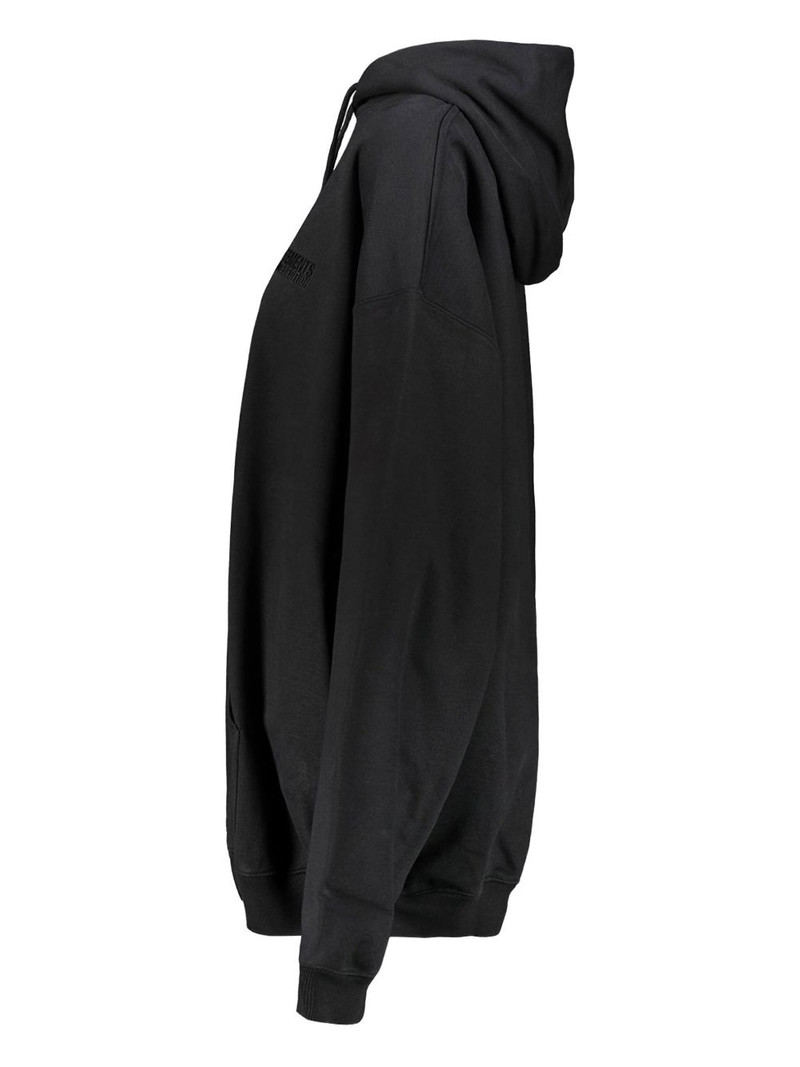 logo-embroidered cotton hoodie 3