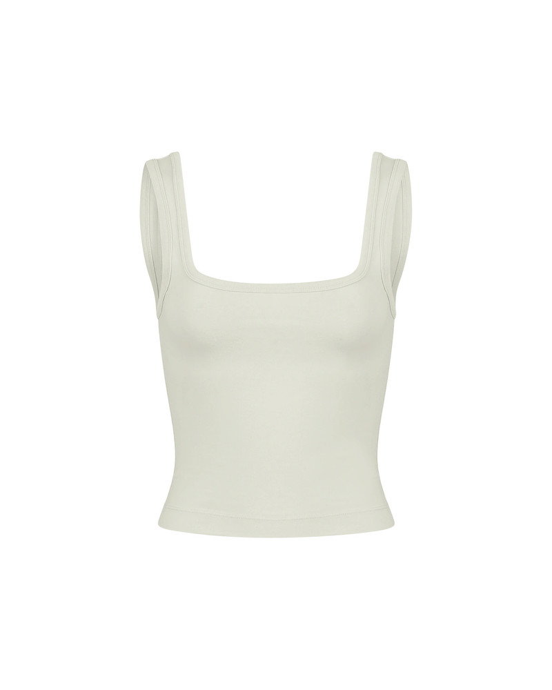 entire studios SQUARE NECK TANK RICE outlook