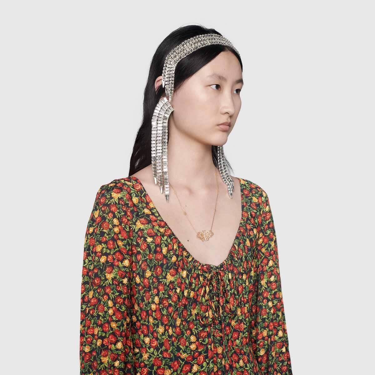 Gucci Liberty floral crêpe dress - 5