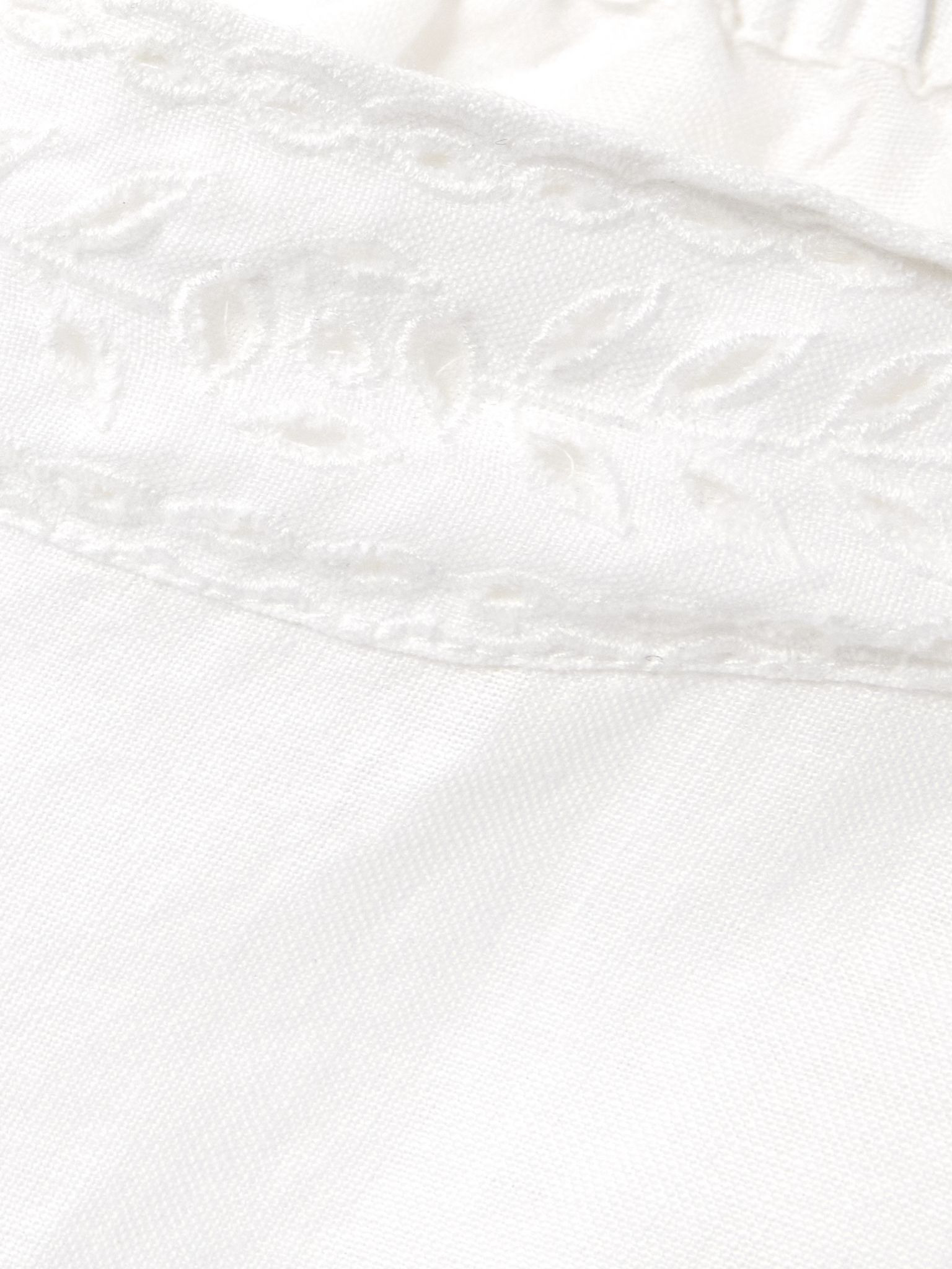 Belvoir broderie anglaise linen straight-leg pants White - 4