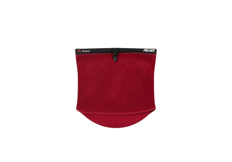 PALACE POLARTEC LAZER NECK WARMER BEET RED outlook
