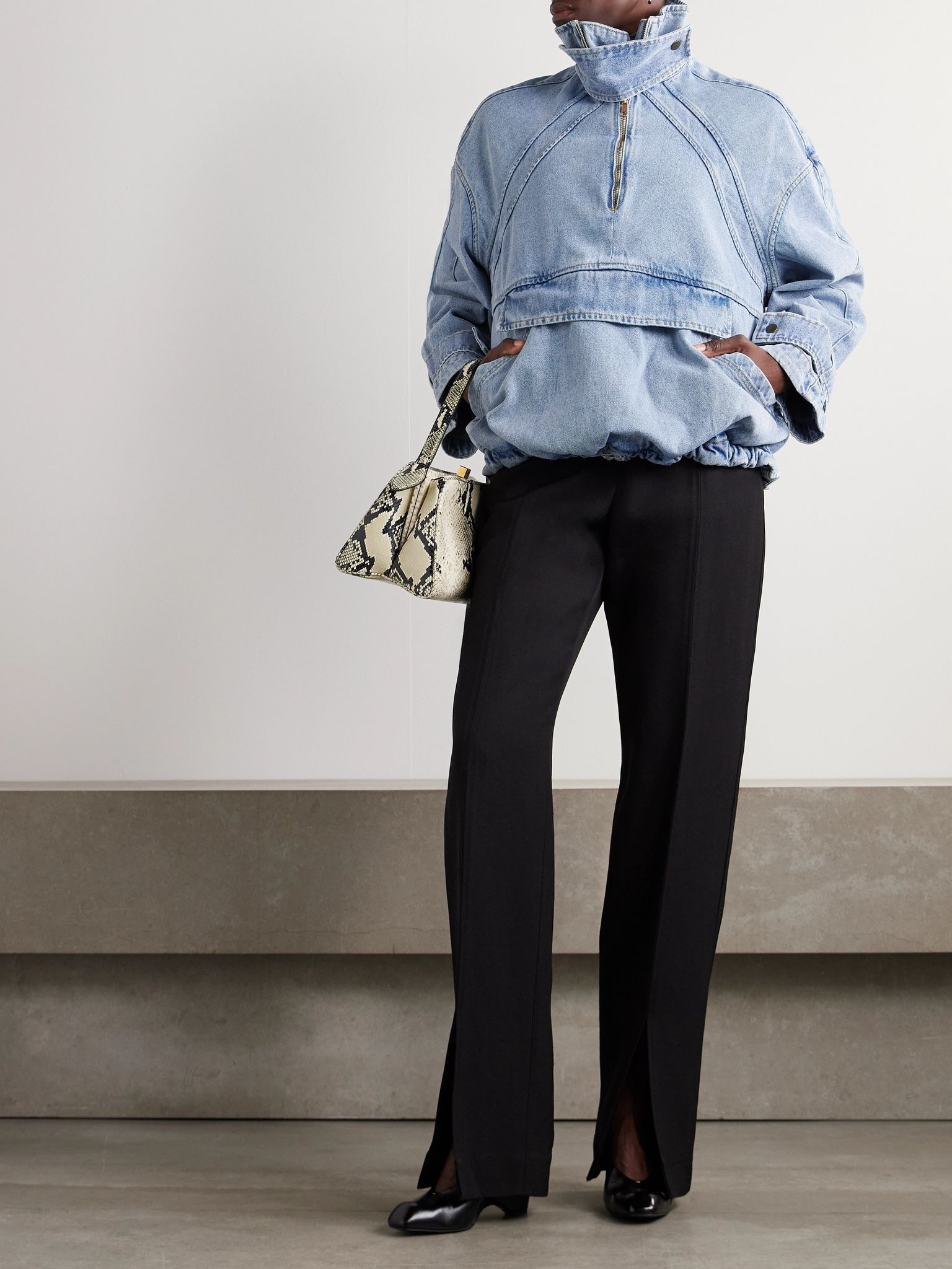 Anorak denim jacket Blue - 2