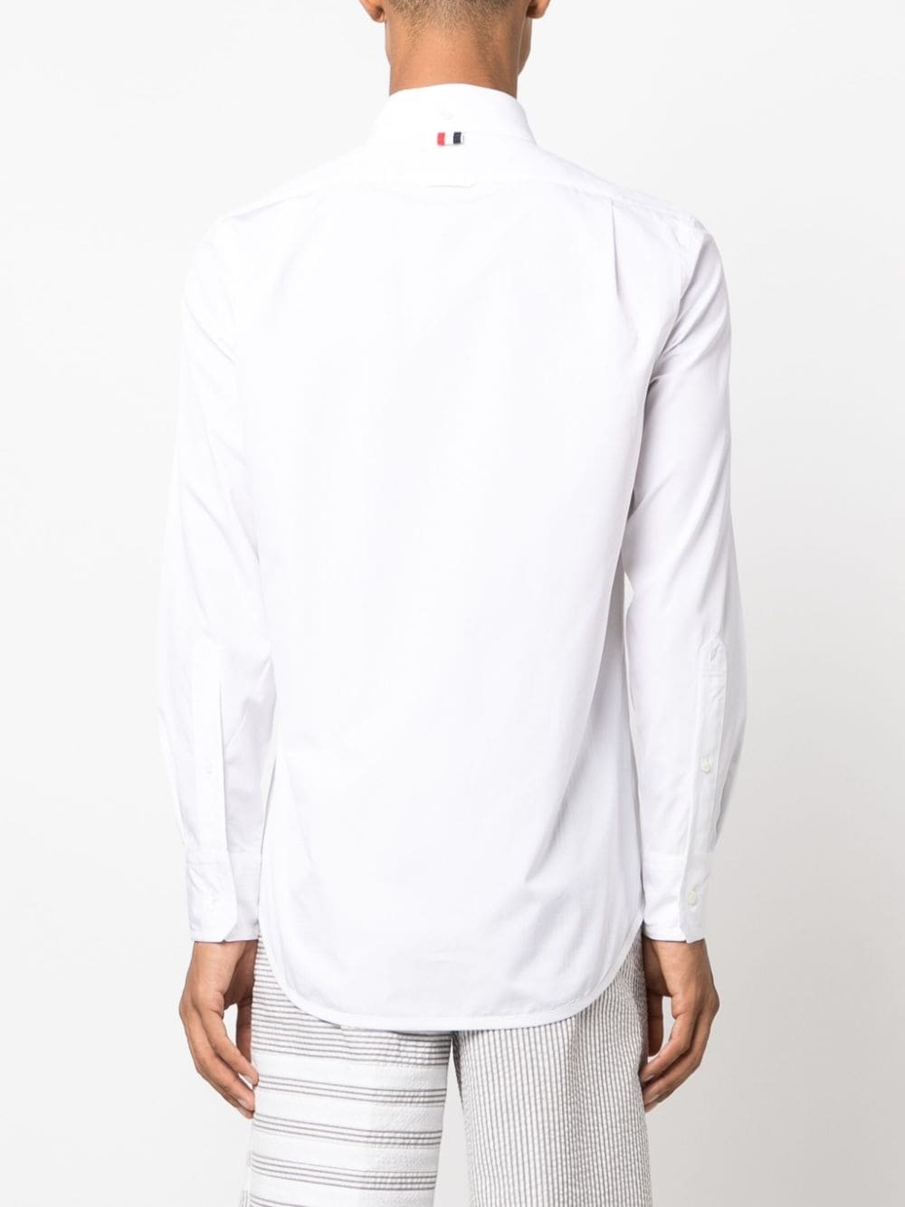 logo-patch cotton shirt - 4