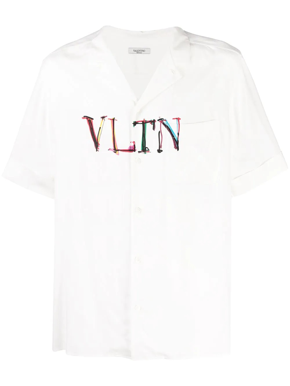 logo-print short-sleeve shirt - 1