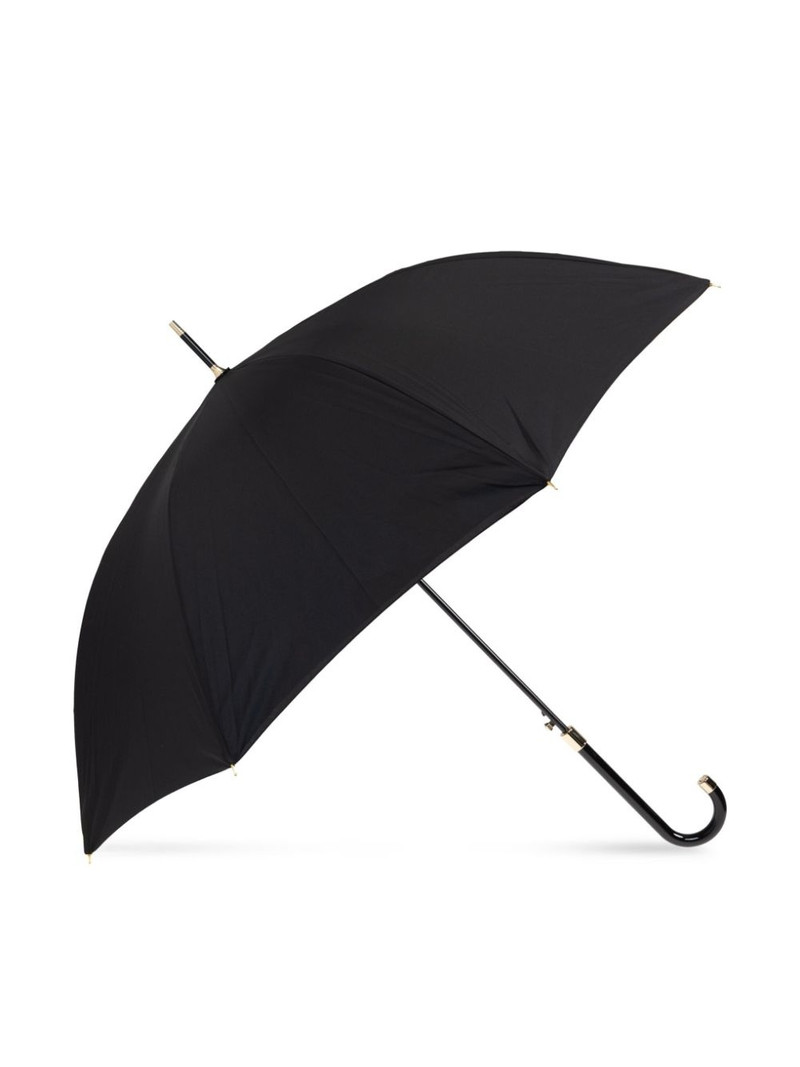 Moschino logo-print umbrella outlook