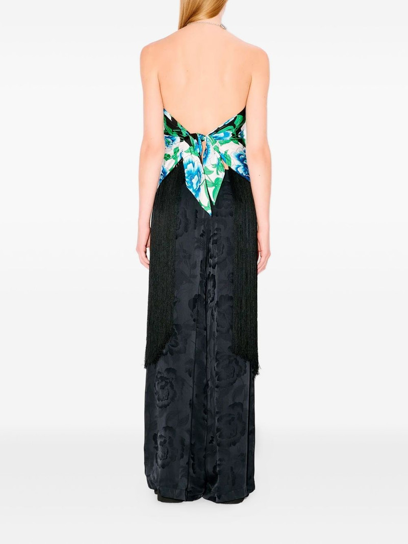 floral-print fringed top 3