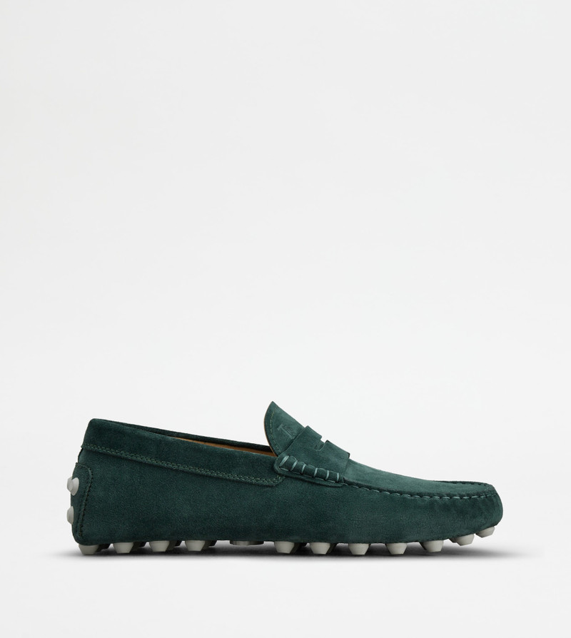 TOD'S GOMMINO BUBBLE IN SUEDE - GREEN - 1