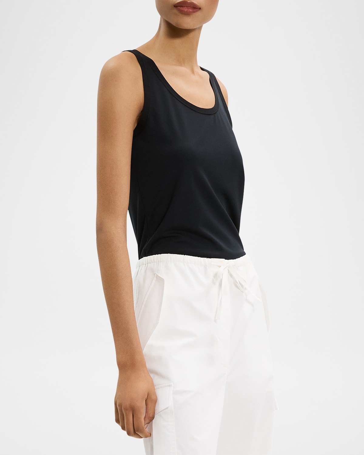 Sweater Trim Tank Top - 4