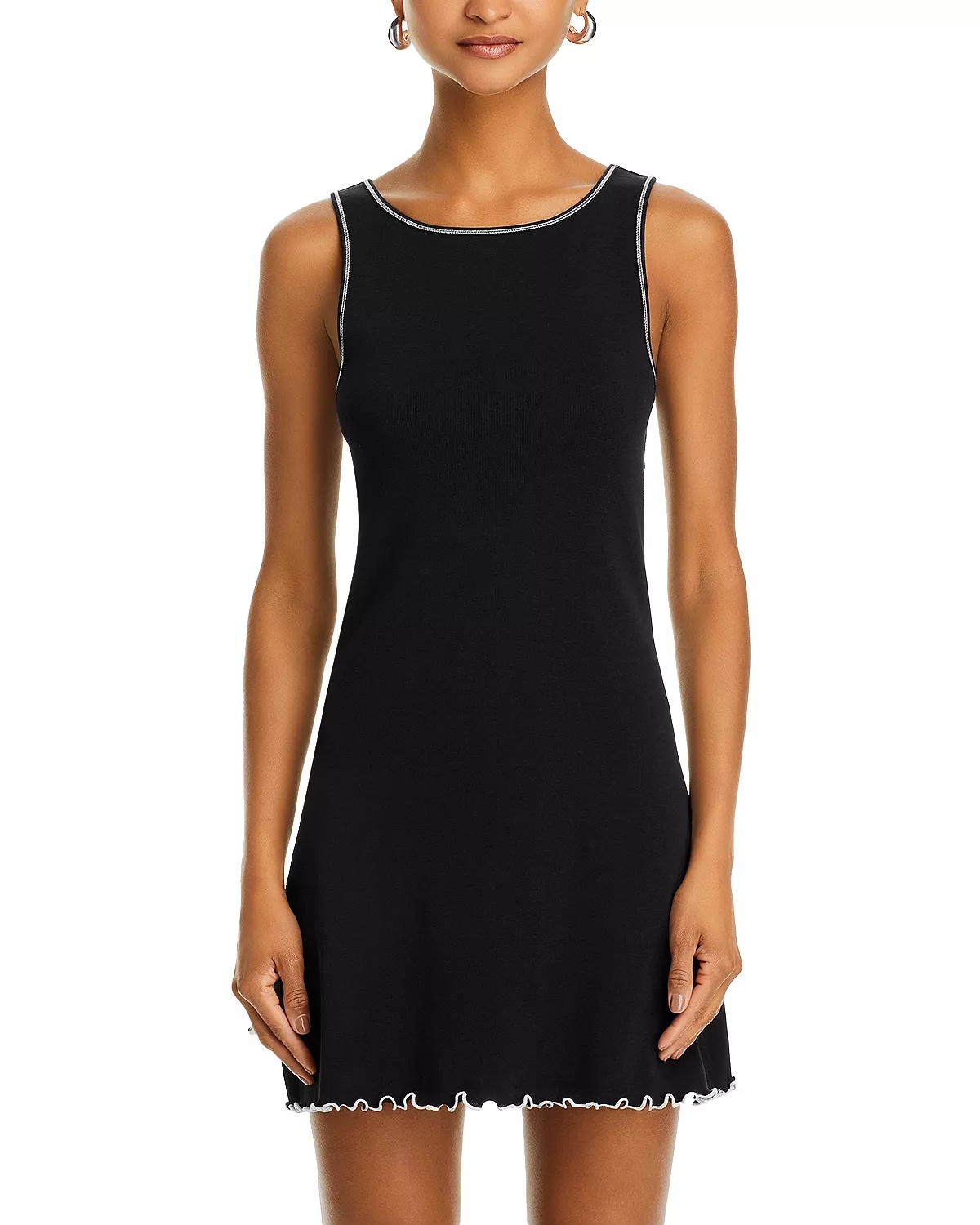 Sporty Cotton Sleeveless Mini Dress - 7