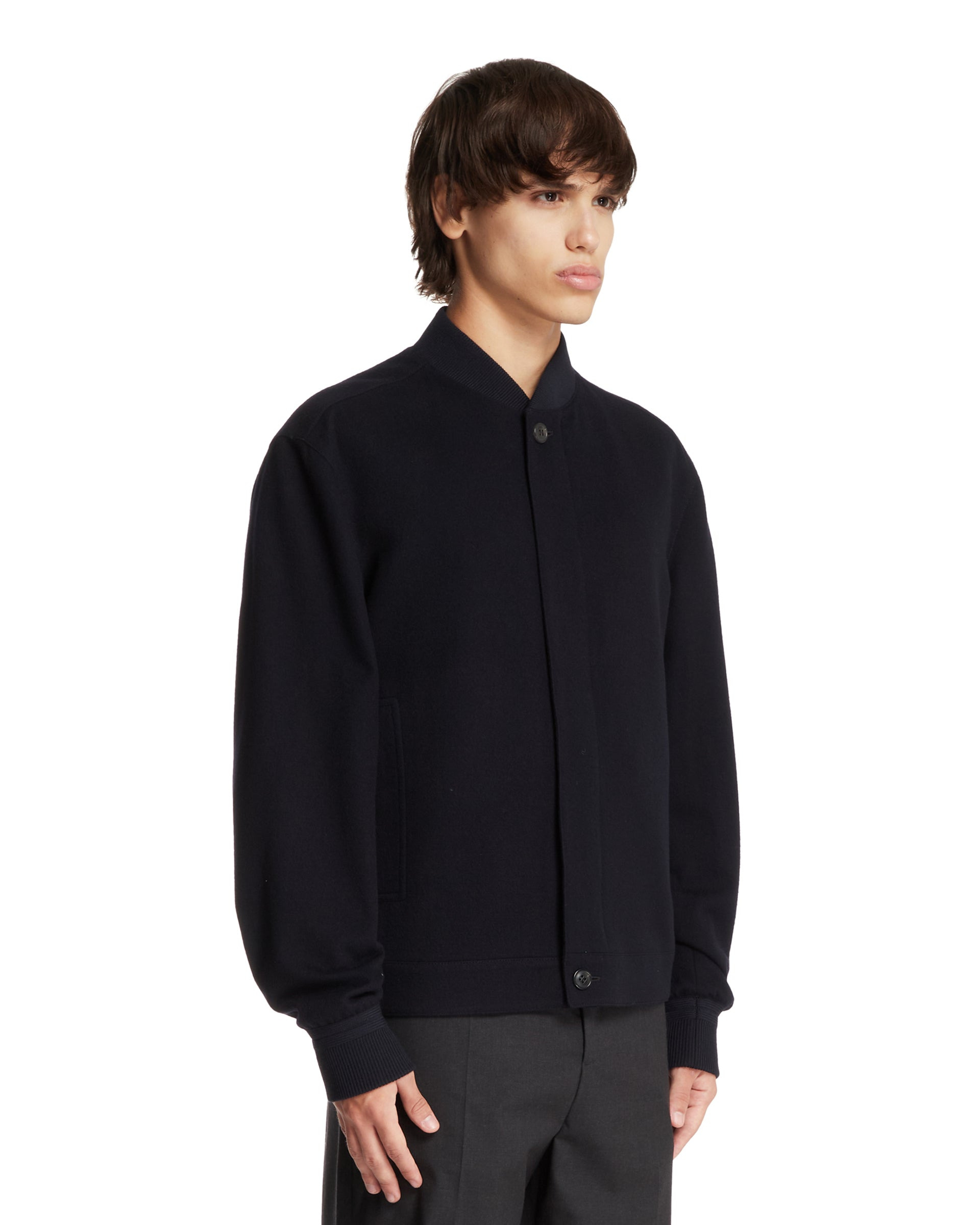 Blue Oasi Cashmere Elements Bomber Jacket - 4