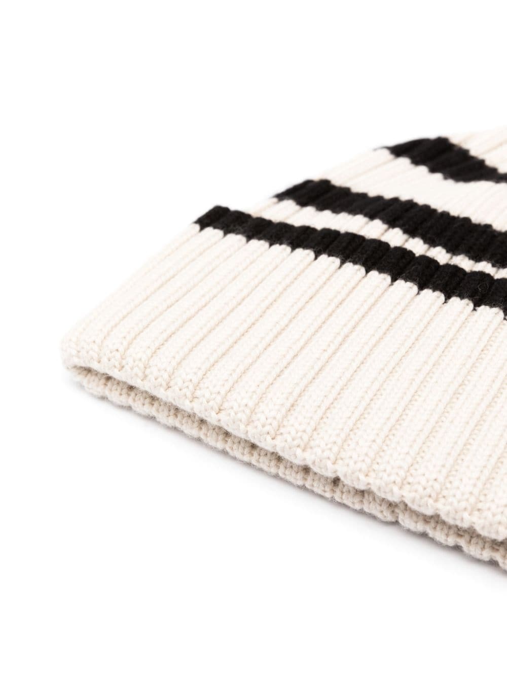 striped ribbed-knit wool beanie - 2
