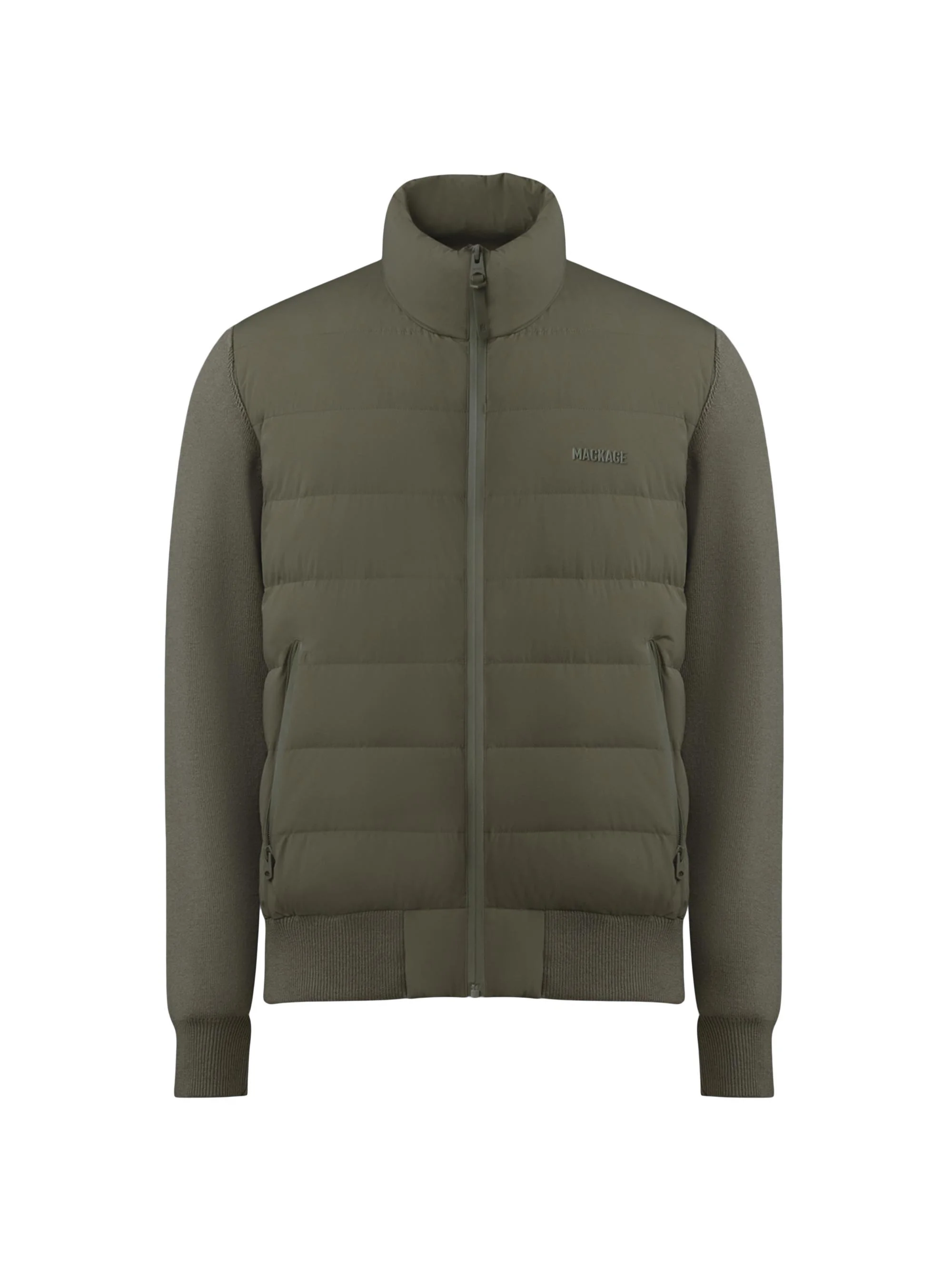 Men's Haney City Hybrid Light Down Jacket - Light Military - 1
